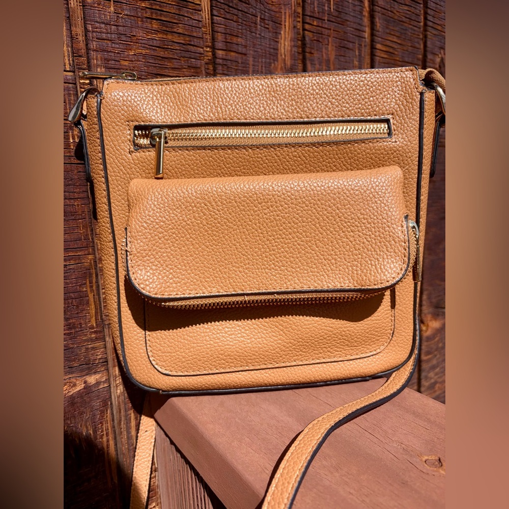 A New Day Tan Crossbody Bag - Picture 1 of 12